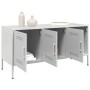 Mueble de TV de acero blanco 100,5x39x50,5 cm de , Muebles TV - Ref: Foro24-842951, Precio: 99,89 €, Descuento: %
