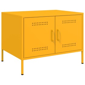 Mesa de centro acero amarillo mostaza 68x50x50,5 cm de , Mesas de centro - Ref: Foro24-843033, Precio: 90,44 €, Descuento: %