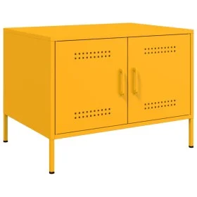 Mesa de centro acero amarillo mostaza 68x50x50,5 cm von , Couchtisch - Ref: Foro24-843033, Preis: 89,42 €, Rabatt: %