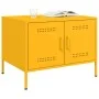Mesa de centro acero amarillo mostaza 68x50x50,5 cm de , Mesas de centro - Ref: Foro24-843033, Precio: 89,42 €, Descuento: %