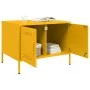 Mesa de centro acero amarillo mostaza 68x50x50,5 cm de , Mesas de centro - Ref: Foro24-843033, Precio: 89,42 €, Descuento: %