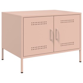 Mesa de centro acero rosa 68x50x50,5 cm de , Mesas de centro - Ref: Foro24-843031, Precio: 90,44 €, Descuento: %