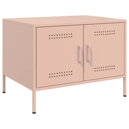 Mesa de centro acero rosa 68x50x50,5 cm de , Mesas de centro - Ref: Foro24-843031, Precio: 89,42 €, Descuento: %
