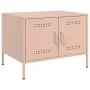 Mesa de centro acero rosa 68x50x50,5 cm de , Mesas de centro - Ref: Foro24-843031, Precio: 89,42 €, Descuento: %
