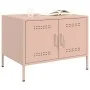 Mesa de centro acero rosa 68x50x50,5 cm de , Mesas de centro - Ref: Foro24-843031, Precio: 89,42 €, Descuento: %