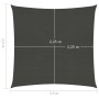 Toldo de vela gris antracita HDPE 160 g/m² 2,5x2,5 m de vidaXL, Sombrillas - Ref: Foro24-311053, Precio: 28,64 €, Descuento: %