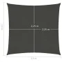 Toldo de vela gris antracita HDPE 160 g/m² 2,5x2,5 m de vidaXL, Sombrillas - Ref: Foro24-311053, Precio: 24,38 €, Descuento: %