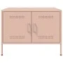 Mesa de centro acero rosa 68x50x50,5 cm de , Mesas de centro - Ref: Foro24-843031, Precio: 89,42 €, Descuento: %
