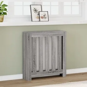 Cubierta de radiador madera ingeniería gris Sonoma 78x20x82 cm de , Accesorios para radiadores de calefacción - Ref: Foro24-8...