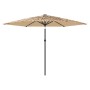 Sombrilla de jardín con poste de acero marrón 288x288x225 cm de , Sombrillas - Ref: Foro24-4005105, Precio: 94,23 €, Descuent...