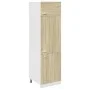 Mueble frigorífico madera ingeniería roble Sonoma 60x57x207 cm de , Armarios de cocina - Ref: Foro24-849626, Precio: 152,40 €...