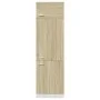 Mueble frigorífico madera ingeniería roble Sonoma 60x57x207 cm de , Armarios de cocina - Ref: Foro24-849626, Precio: 152,40 €...