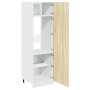 Mueble frigorífico madera ingeniería roble Sonoma 60x57x207 cm de , Armarios de cocina - Ref: Foro24-849626, Precio: 154,40 €...