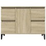 Armario de lavabo madera contrachapada roble Sonoma 80x33x60 cm de , Tocadores de baño - Ref: Foro24-849666, Precio: 74,60 €,...