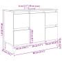 Armario de lavabo madera contrachapada roble Sonoma 80x33x60 cm de , Tocadores de baño - Ref: Foro24-849666, Precio: 74,60 €,...