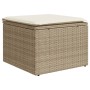 Set de sofás de jardín 9 pzas con cojines ratán sintético beige en Conjuntos de jardín | Comprar online en Foru.es