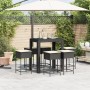 Juego de bar de jardín de 7 piezas con cojines ratán PE negro de , Conjuntos de jardín - Ref: Foro24-3261455, Precio: 449,71 ...
