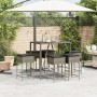 Juego de bar de jardín de 7 piezas con cojines ratán PE gris de , Conjuntos de jardín - Ref: Foro24-3261469, Precio: 438,94 €...