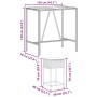 Juego de bar de jardín de 7 piezas con cojines ratán PE gris de , Conjuntos de jardín - Ref: Foro24-3261469, Precio: 438,94 €...