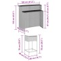 Juego de bar de jardín de 3 piezas con cojines ratán PE gris de , Conjuntos de jardín - Ref: Foro24-3261488, Precio: 308,19 €...