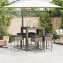Juego de bar de jardín de 7 piezas con cojines ratán PE gris de , Conjuntos de jardín - Ref: Foro24-3261457, Precio: 415,62 €...
