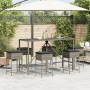 Juego de bar de jardín de 7 piezas con cojines ratán PE gris de , Conjuntos de jardín - Ref: Foro24-3261474, Precio: 404,31 €...