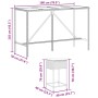 Juego de bar de jardín de 7 piezas con cojines ratán PE gris de , Conjuntos de jardín - Ref: Foro24-3261474, Precio: 404,31 €...