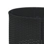 Sofá de jardín semicircular con mesa y cojines ratán PE negro de , Sofás de exterior - Ref: Foro24-3318517, Precio: 406,46 €,...