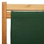 Silla de playa plegable madera de eucalipto y tela verde de vidaXL, Sillas de jardín - Ref: Foro24-310315, Precio: 65,18 €, D...
