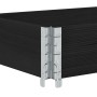 Collar de palet madera maciza de pino negro 150x50 cm de , Plataformas de carga y palés - Ref: Foro24-4010294, Precio: 50,97 ...