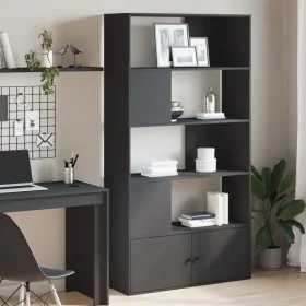 Estantería de madera de ingeniería negra 100x36x189 cm by , Bookcases and shelves - Ref: Foro24-3295325, Price: 140,07 €, Dis...