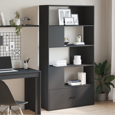 Estantería de madera de ingeniería negra 100x36x189 cm de , Librerías y estanterías - Ref: Foro24-3295325, Precio: 141,97 €, ...