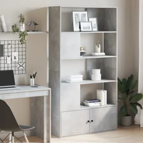 Regal aus grauem Betonholz 100x36x189 cm von , Bücherregale und Regale - Ref: Foro24-3295327, Preis: 126,28 €, Rabatt: %