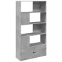 Estantería de madera de ingeniería gris hormigón 100x36x189 cm de , Librerías y estanterías - Ref: Foro24-3295327, Precio: 12...