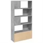 Estantería de madera de ingeniería gris hormigón 100x36x189 cm de , Librerías y estanterías - Ref: Foro24-3295327, Precio: 12...
