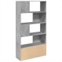 Estantería de madera de ingeniería gris hormigón 100x36x189 cm de , Librerías y estanterías - Ref: Foro24-3295327, Precio: 12...