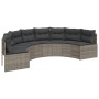 Set de sofá de jardín semicircular 3 pzas ratán sintético gris de , Sofás de exterior - Ref: Foro24-3262075, Precio: 669,21 €...