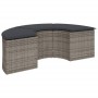 Set de sofá de jardín semicircular 3 pzas ratán sintético gris de , Sofás de exterior - Ref: Foro24-3262075, Precio: 669,21 €...