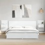 Mesitas de noche de pared con luces LED 2 unidades blanco de , Mesitas de noche - Ref: Foro24-848158, Precio: 135,79 €, Descu...