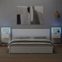 Mesitas de noche de pared con luces LED 2 unidades blanco de , Mesitas de noche - Ref: Foro24-848158, Precio: 135,79 €, Descu...