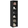 Aparador alto madera de ingeniería negro 40x41x185 cm de , Aparadores - Ref: Foro24-3281667, Precio: 88,44 €, Descuento: %