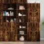 Aparador alto madera de ingeniería roble ahumado 50x41x185 cm de , Aparadores - Ref: Foro24-3281684, Precio: 97,28 €, Descuen...