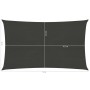 Toldo de vela gris antracita HDPE 160 g/m² 2x5 m de vidaXL, Sombrillas - Ref: Foro24-311066, Precio: 30,47 €, Descuento: %