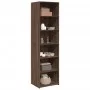 Aparador alto madera de ingeniería marrón roble 50x41x185 cm by , Sideboards - Ref: Foro24-3281686, Price: 101,33 €, Discount: %