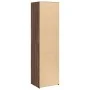 Aparador alto madera de ingeniería marrón roble 50x41x185 cm by , Sideboards - Ref: Foro24-3281686, Price: 101,33 €, Discount: %