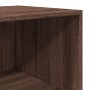 Aparador alto madera de ingeniería marrón roble 50x41x185 cm de , Aparadores - Ref: Foro24-3281686, Precio: 101,81 €, Descuen...