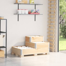 Arriate elevado de 3 niveles madera maciza de pino 120x80 cm de , Maceteros y jardineras - Ref: Foro24-4010313, Precio: 80,47...