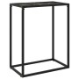 Mesa consola vidrio templado negro 60x35x75 cm en Mesas auxiliares | Comprar online en Foru.es