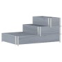 Arriate elevado de 3 niveles madera maciza pino gris 120x80 cm de , Maceteros y jardineras - Ref: Foro24-4010311, Precio: 91,...
