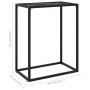 Mesa consola vidrio templado negro 60x35x75 cm en Mesas auxiliares | Comprar online en Foru.es